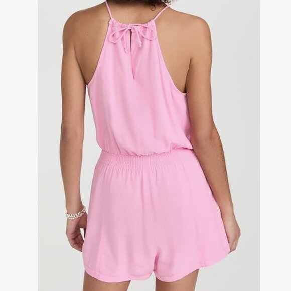 NWT Splendid Hannah Romper Pink Women's Medium - Picture 2 of 7